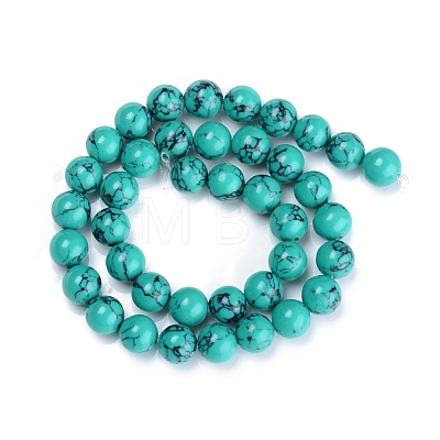 Synthetic Turquoise Beads Strand TURQ-H063-12mm-02-1