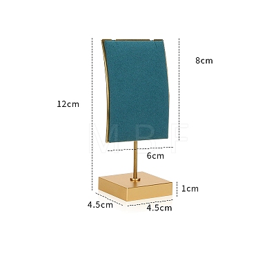 Velvet & Metal Single Necklace Display Riser Stands PW-WG94442-08-1