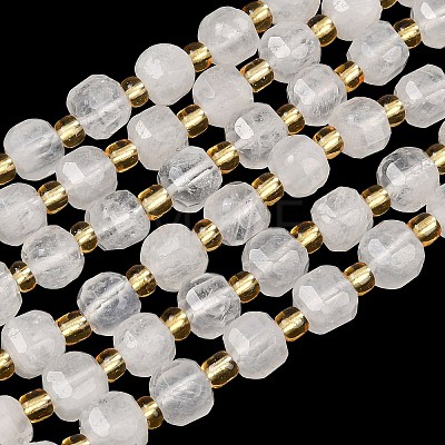 Natural Rainbow Moonstone Beads Strands G-Z147-A01-02-1
