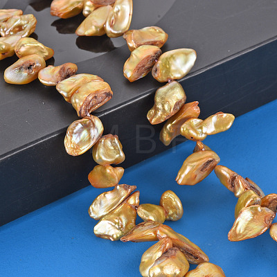 Natural Keshi Pearl Beads Strands PEAR-S021-013B-04-1