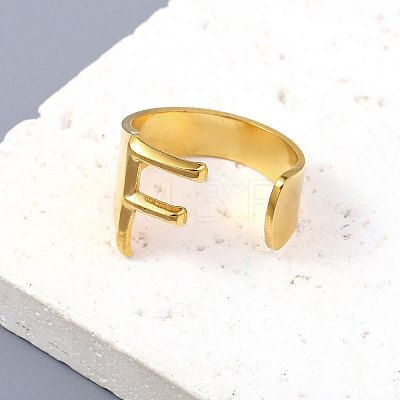 Vacuum Plating 201 Stainless Steel Cuff Rings RJEW-Z032-01G-F-1