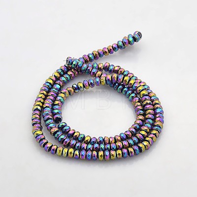 Electroplate Non-magnetic Synthetic Hematite Beads Strands G-J208B-06-1