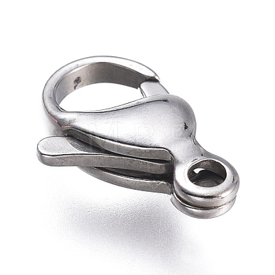 316 Surgical Stainless Steel Lobster Claw Clasps STAS-M281-01P-E-1