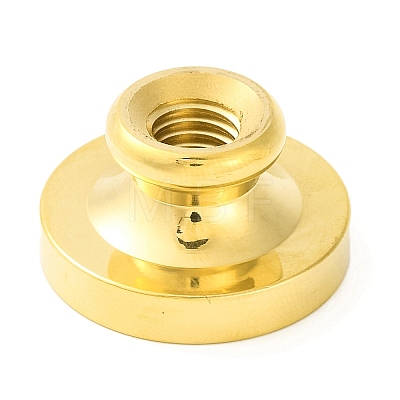 Golden Tone Round Wax Seal Brass Stamp Heads AJEW-Z034-01G-08-1