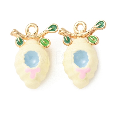 Alloy Enamel Pendants ENAM-F162-02A-01-1