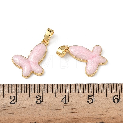Brass Enamel Pendants KK-F924-16B-G01-1