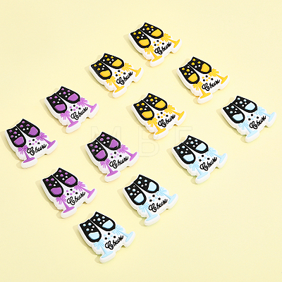 CHGCRAFT 12Pcs 2 Colors Silicone Beads SIL-CA0002-42-1