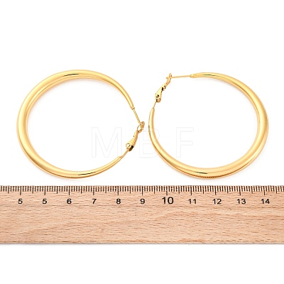 304 Stainless Steel Hoop Earrings EJEW-Z093-01G-01-1
