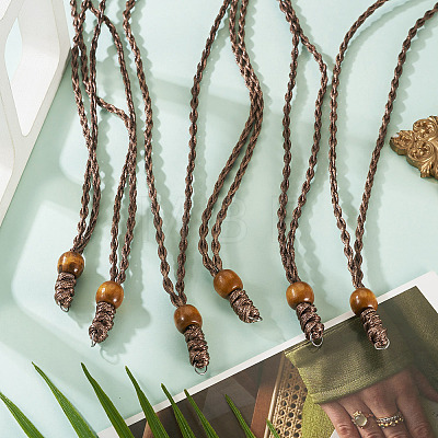 Adjustable Waxed Polyester Cord Necklace Making NJEW-TAC0028-1