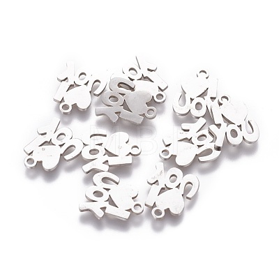 Tarnish Resistant 201 Stainless Steel Charms STAS-Q201-T080-1