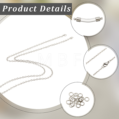 10Pcs 304 Stainless Steel Pendants Necklaces NJEW-SC0001-42-1