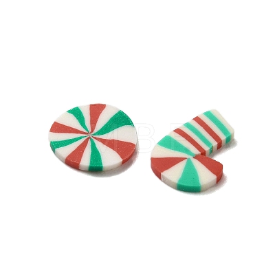 Christmas Theme Handmade Polymer Clay Cabochons CLAY-F005-03-1