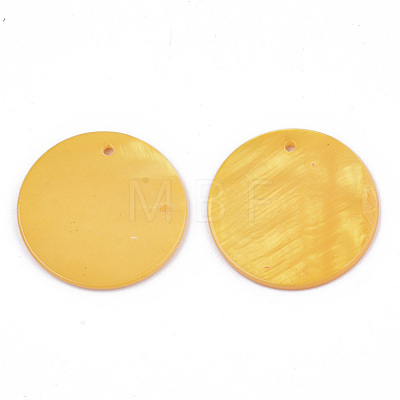 Natural Freshwater Shell Pendants SHEL-R022-01-1