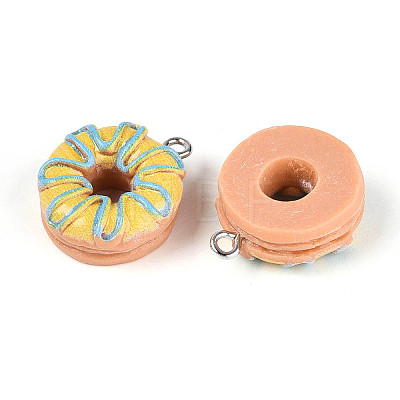 Opaque Resin Pendants RESI-N050-26P-1