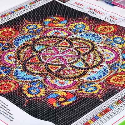 DIY 5D Diamond Painting Mandala Flower Full Drill Kits DIY-F123-01-1