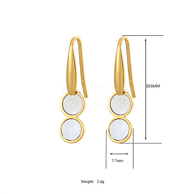 304 Stainless Steel Dangle Earrings VW1668-2-1