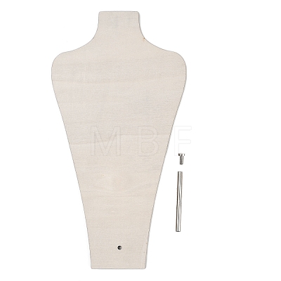 Vase Shaped MDF & Iron Pendant Necklace Jewely Display Stands NDIS-G008-01A-02-1