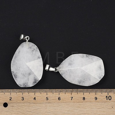 Natural Quartz Crystal Pendants G-C140-06G-1