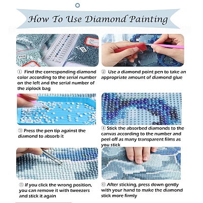 DIY Diamond Painting Kit AJEW-C037-01H-1