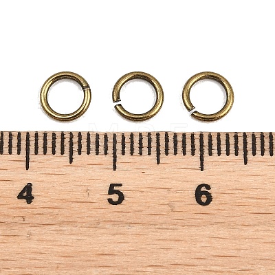 Brass Open Jump Rings KK-NH0012-01C-AB-1