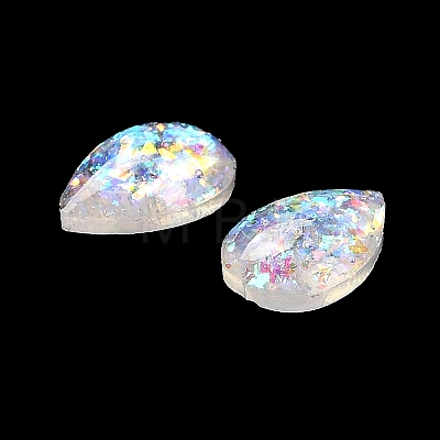 Resin Imitation Opal Cabochons RESI-H148-07-1