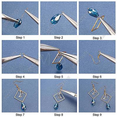 DIY Dangle Earring Making Kits DIY-SC0016-39-1