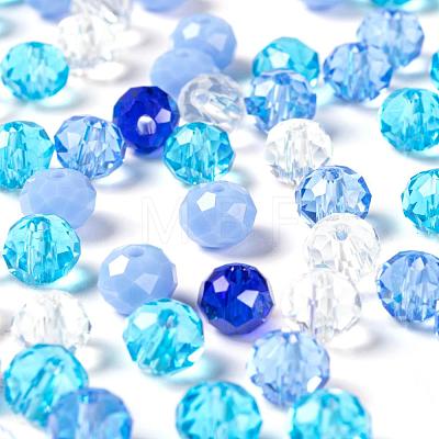 500Pcs 5Colors Electroplate Glass Beads EGLA-LS0001-01A-1