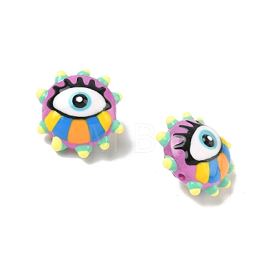 Baking Paint Glass Beads LAMP-D004-04E-1