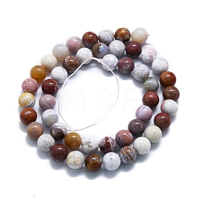 Natural Ocean Jasper Beads Strands G-P457-C03-06-1