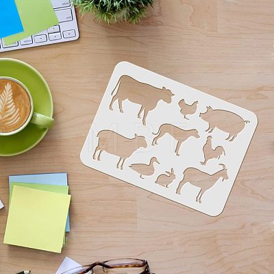 Large Plastic Reusable Drawing Painting Stencils Templates DIY-WH0202-150-1