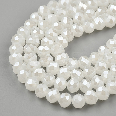 Electroplate Glass Beads Strands EGLA-A034-J4mm-A01-1