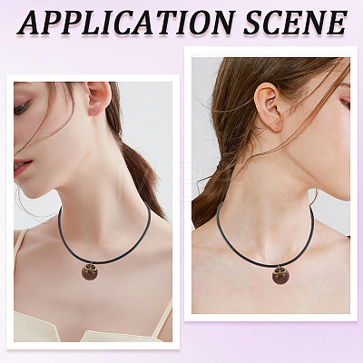 10Pcs Round Leather Cord Necklaces Making MAK-CL0001-06B-1