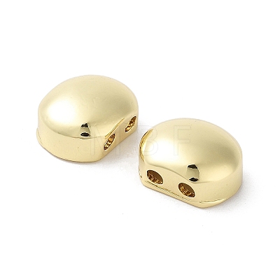 Oval Brass Beads KK-E102-25G-01-1