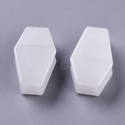 Natural White Jade Beads G-P442-02E-1