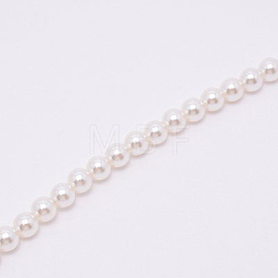 White Acrylic Round Beads Bag Handles FIND-TAC0006-23C-01-1