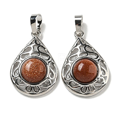 Synthetic Goldstone Pendants G-Q158-05P-27-1