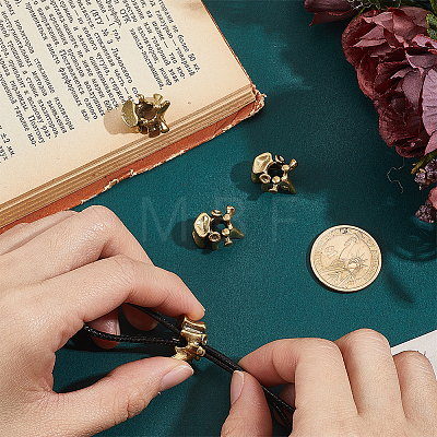 4Pcs Brass European Beads KK-HY0004-67AG-1