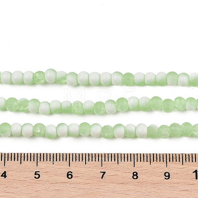 Frosted Crackle Glass Beads X1-GLAA-U001-4mm-M09-1