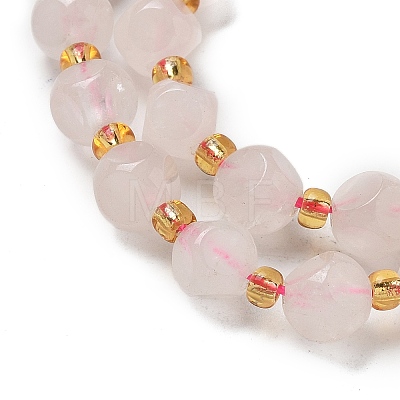 Natural Rose Quartz Beads Strands G-K387-A08-01-1