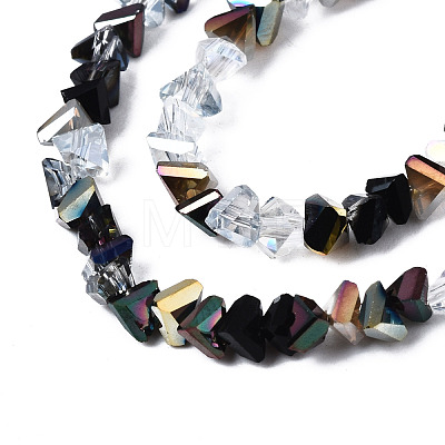 Electroplate Glass Beads Strands EGLA-N002-06B-1