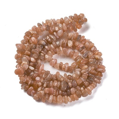 Natural Multi-Moonstone Chip Beads Strands X-G-M205-19A-1