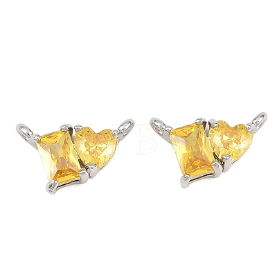 Brass Pave Cubic Zirconia Charms CU-CBA6A75-04P-06-1