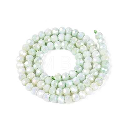 Anti-Tarnish Electroplate Glass Beads Strands EGLA-ZX010-4mm-12-1