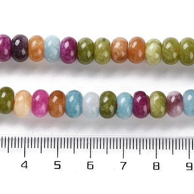 Natural Dyed White Jade Beads Strands G-B124-B01-01-1