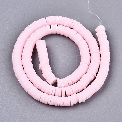 Handmade Polymer Clay Beads Strands CLAY-R089-6mm-125-1