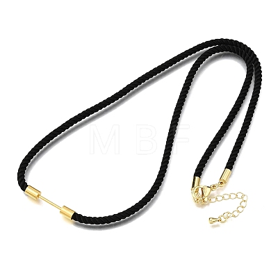 3MM Round Nylon Milan Cord Necklaces Making NJEW-H091-01G-27-1