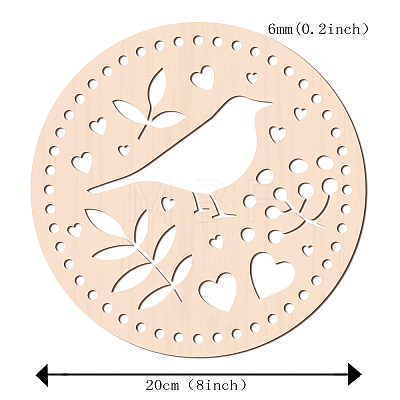 Basswood Basket Bottoms WOOD-WH0111-030-1