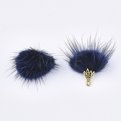 Faux Mink Fur Tassel Pendant Decorations X-FIND-S300-37B-1