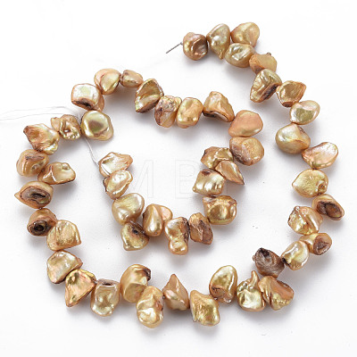Natural Keshi Pearl Beads Strands PEAR-S021-013B-04-1