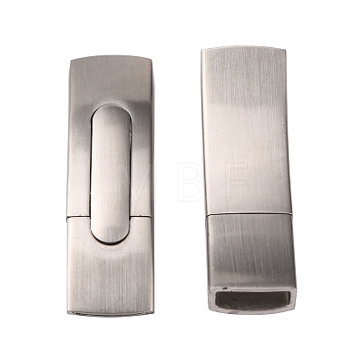 304 Stainless Steel Bayonet Clasps STAS-G163-07P-1